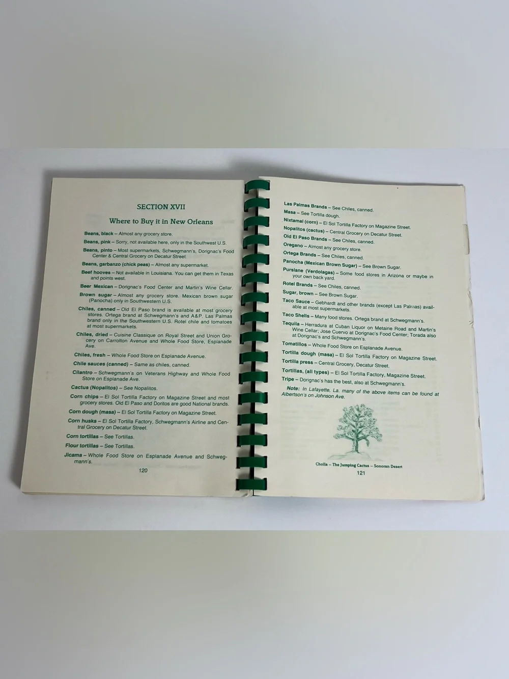 VTG 1982 Mexican Cooking From A New Orleans Kitchen Spiral Cookbook Buechner